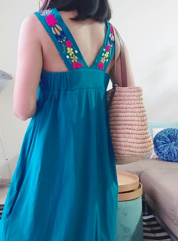 Bree Sleeveless Embroidered Maxi (in stock)