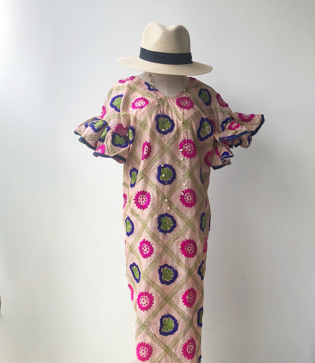 Dallini Hand Embroidered Dress
