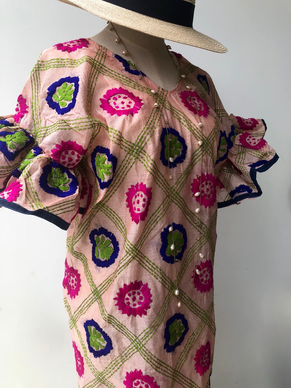 Dallini Hand Embroidered Dress