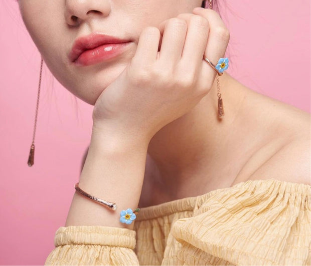 Forget Me Not Jewelry (Bangle, Ring, Earrings sell separately)