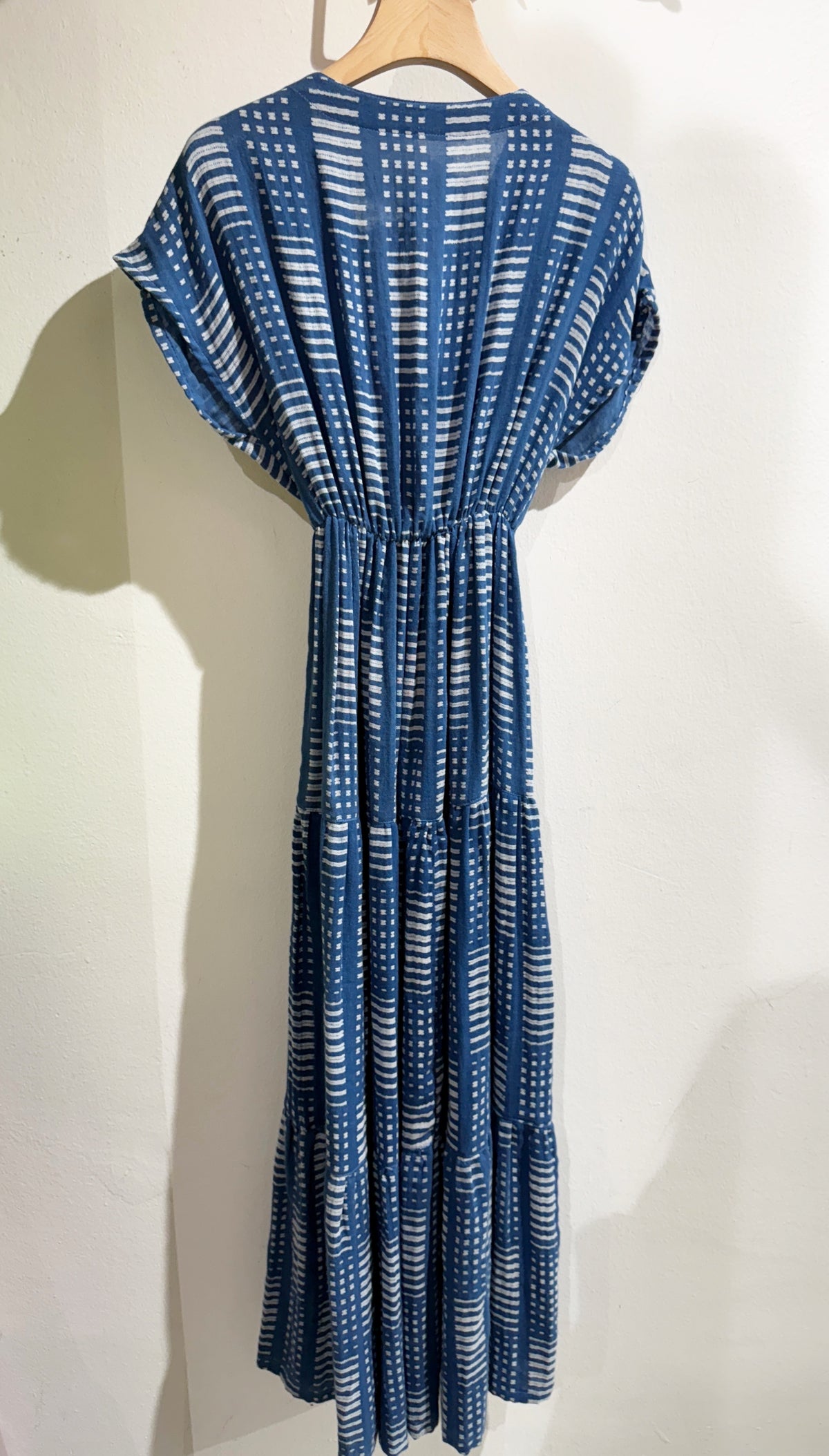Indigo hand dye maxi