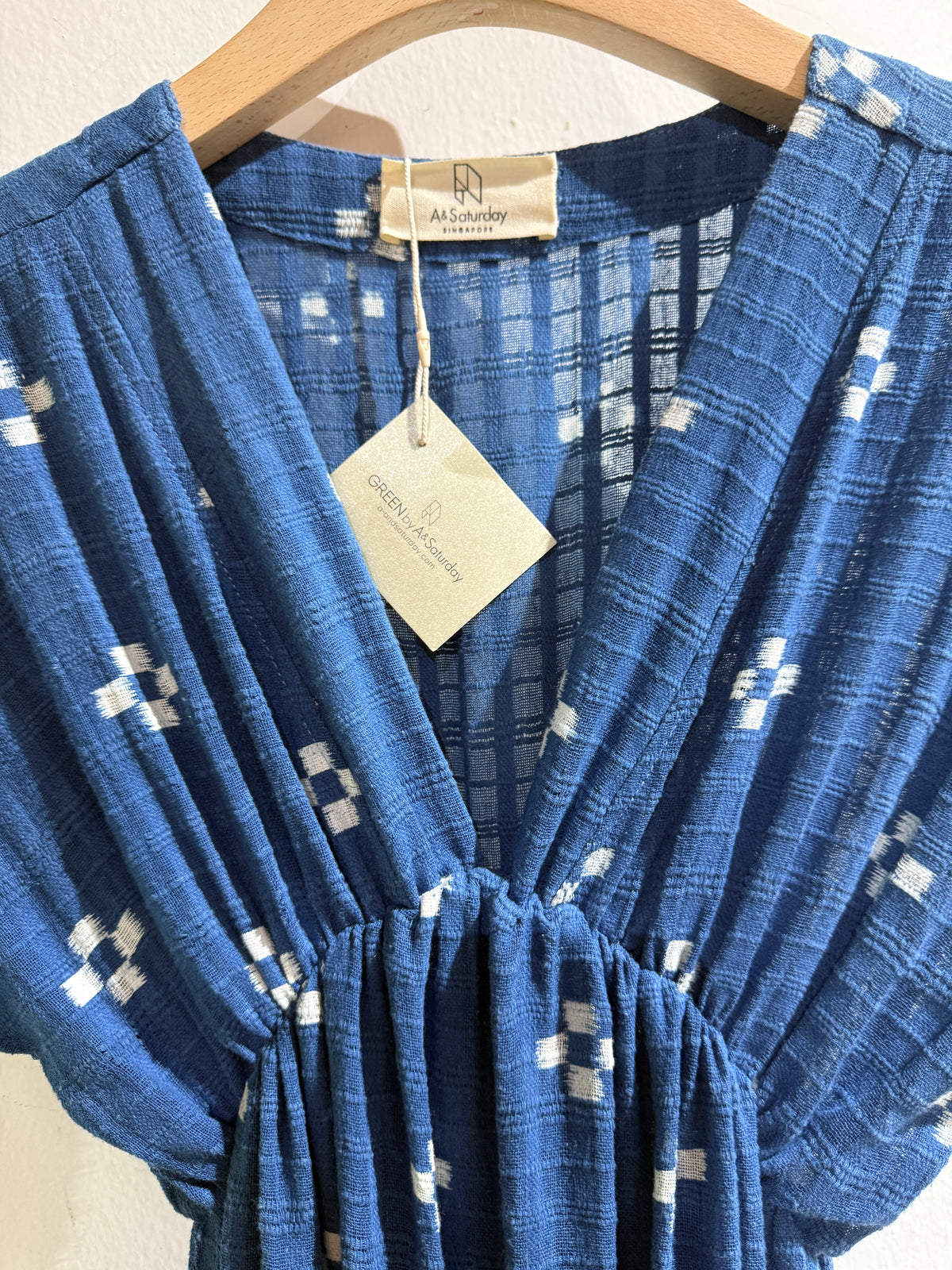 Indigo hand dye maxi