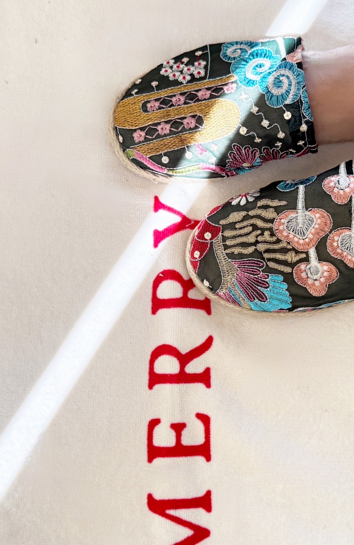 Jenny embroidered sandals