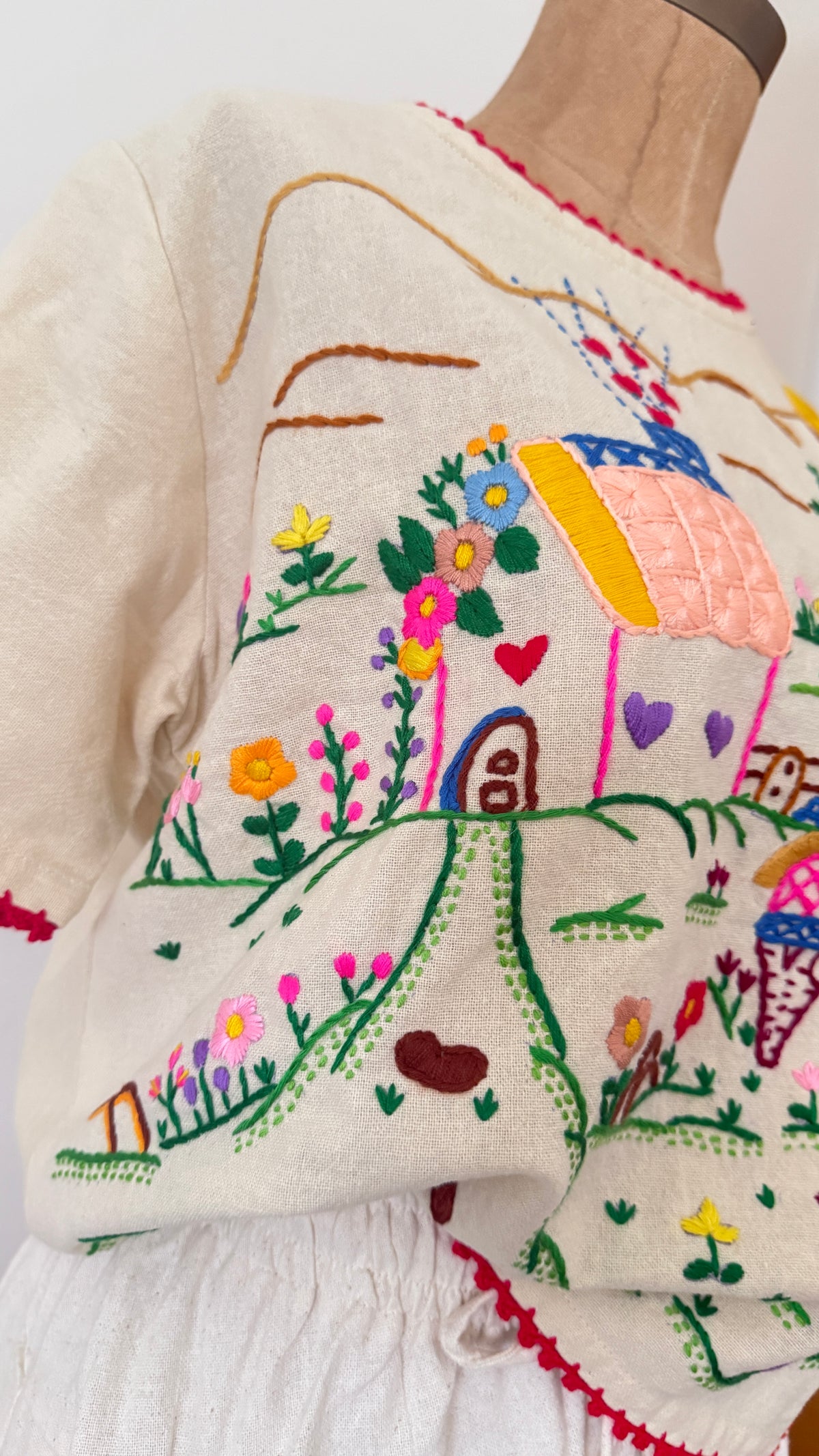 Lulu hand embroidered top