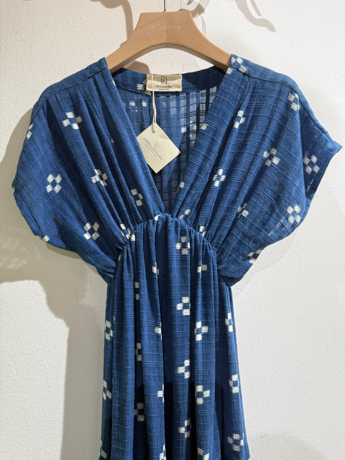 Indigo hand dye maxi