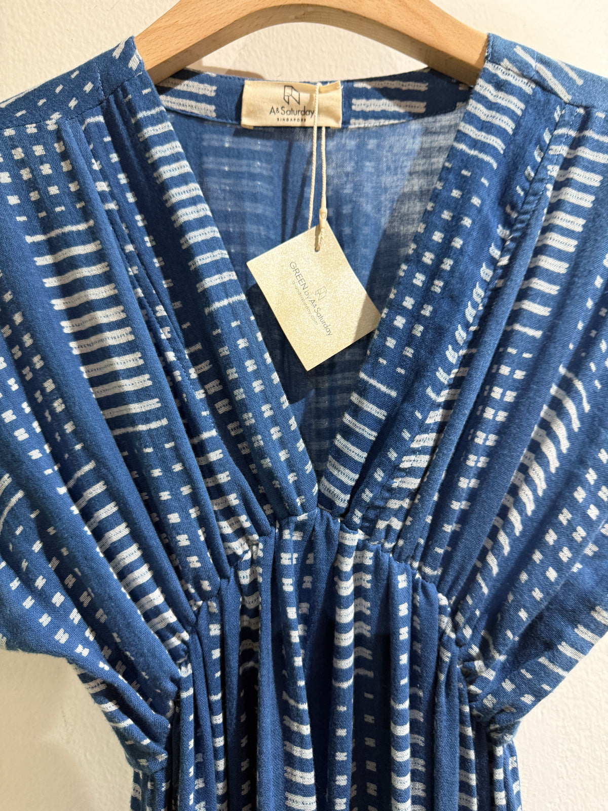 Indigo hand dye maxi