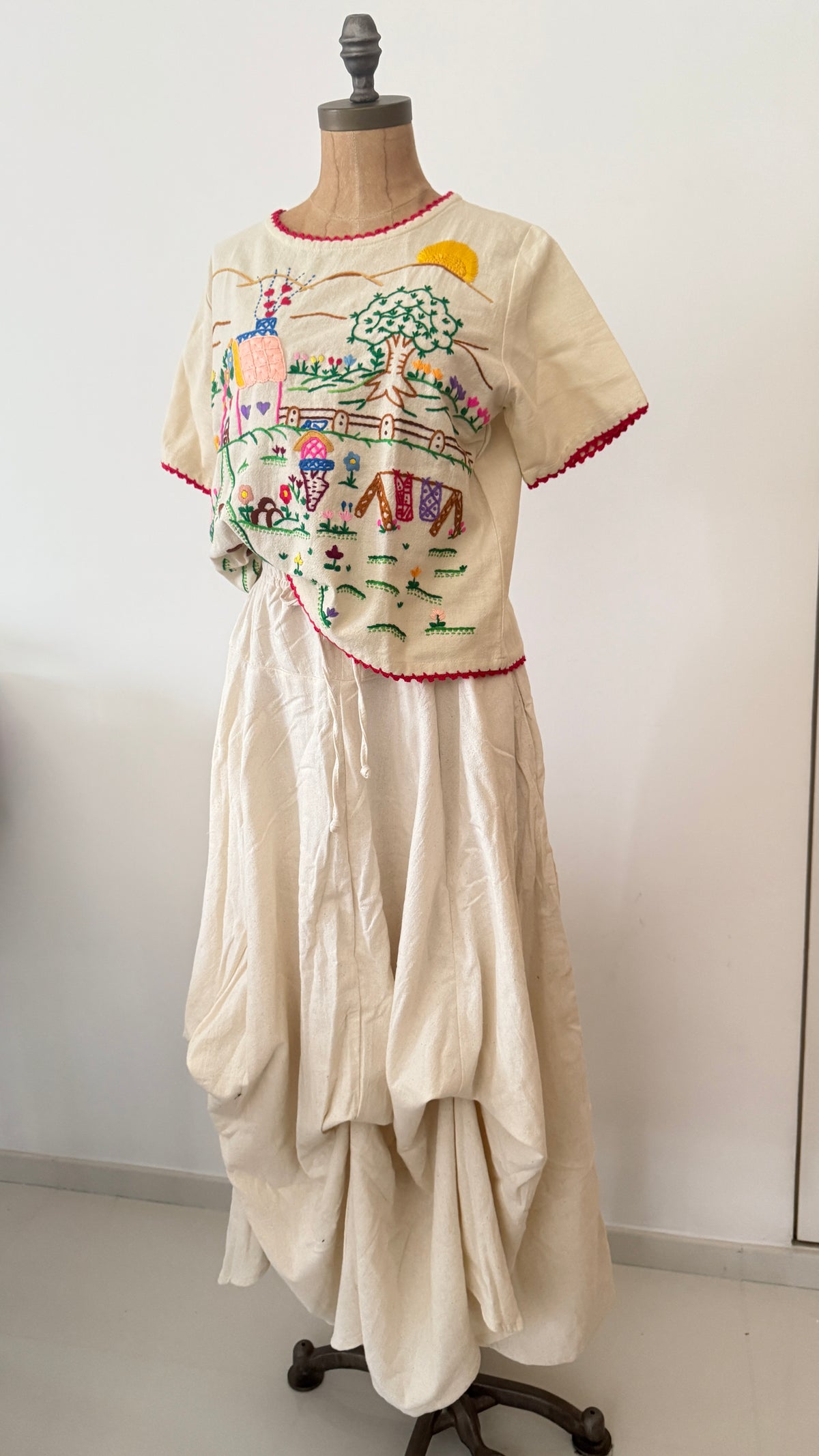 Lulu hand embroidered top