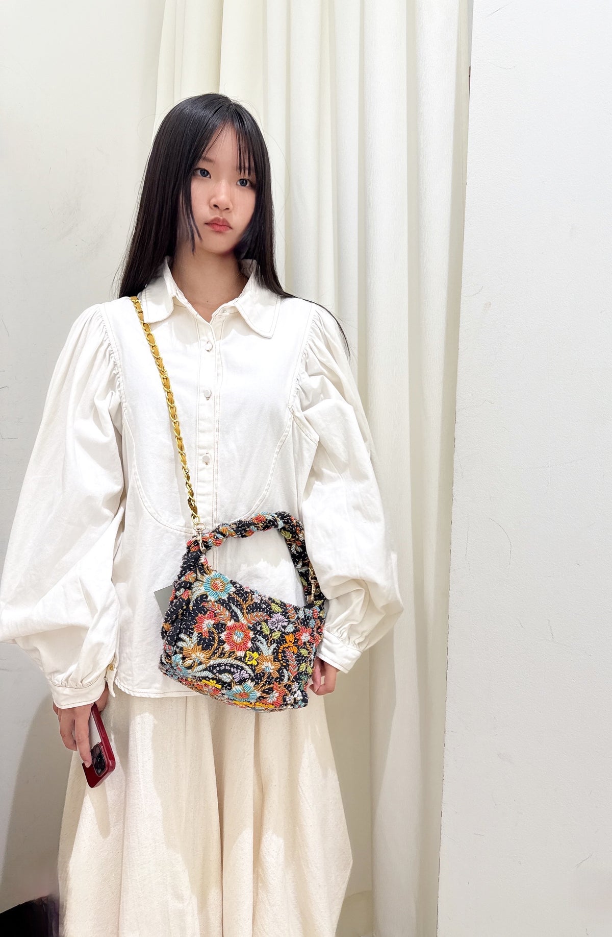 Anya White Denim Shirt