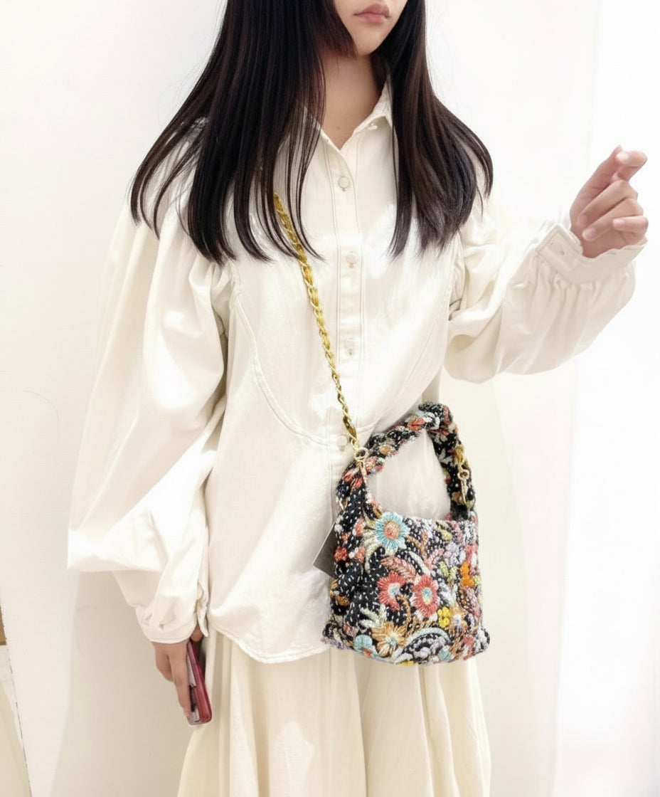 Anya White Denim Shirt