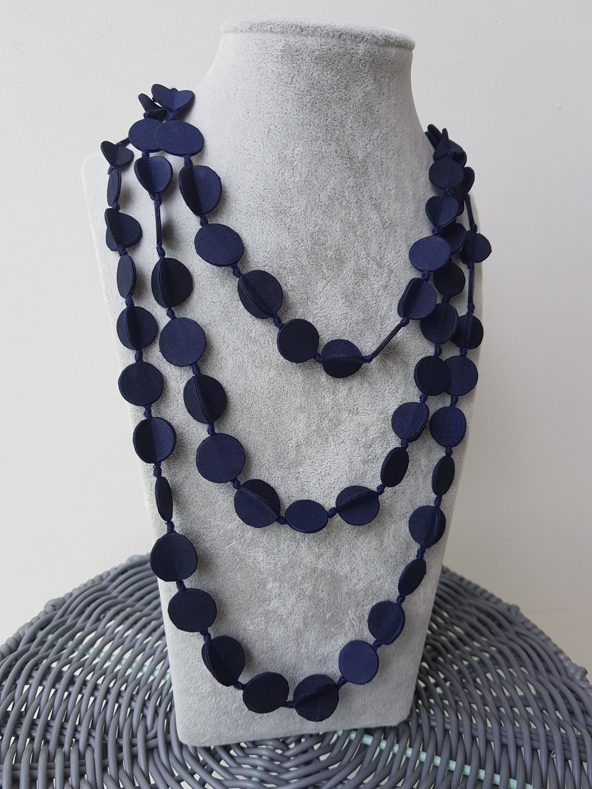 Three Layered Shaba Silk Necklace