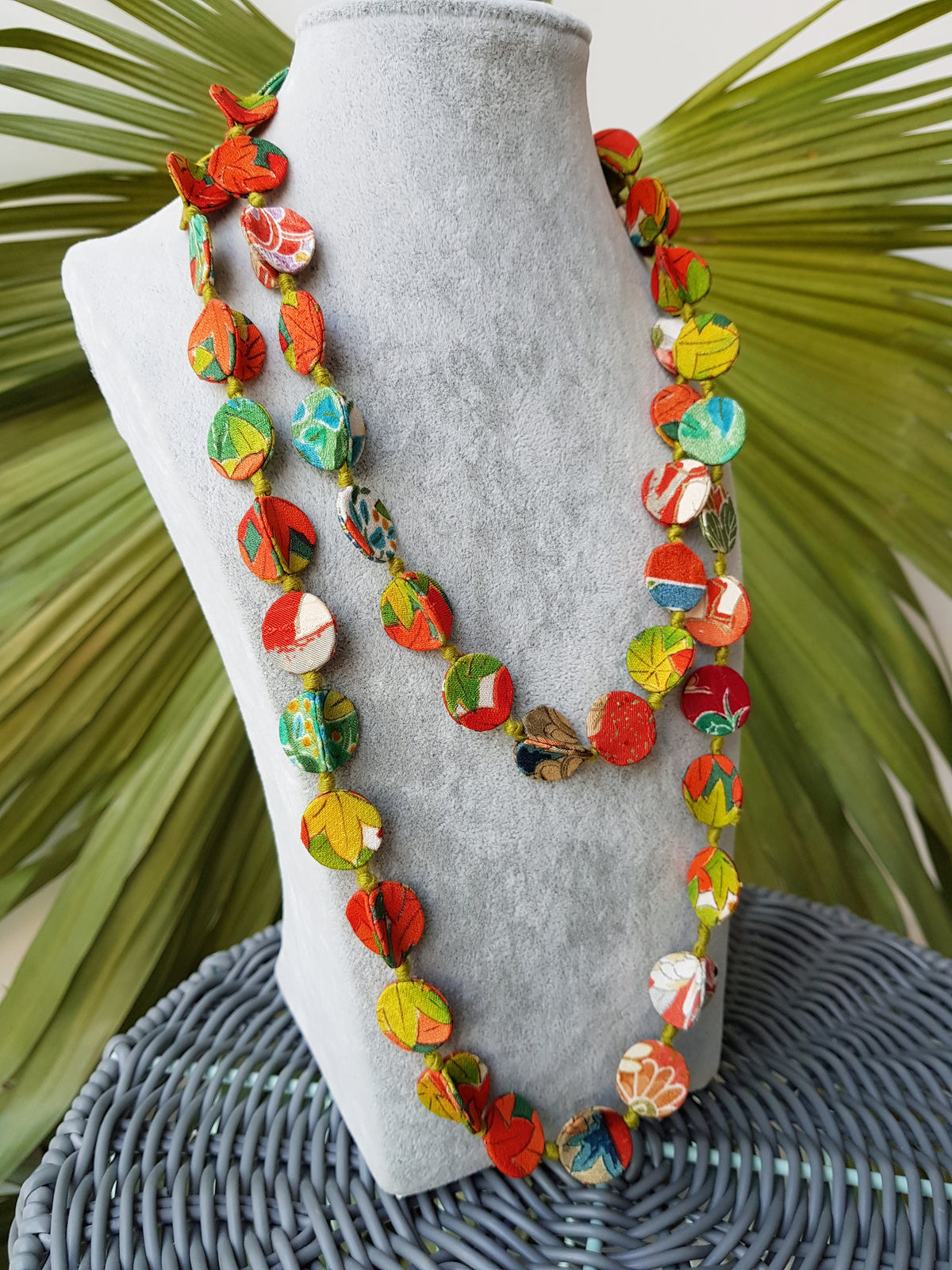 Shaba Silk Necklace (Mixed Forest colour)