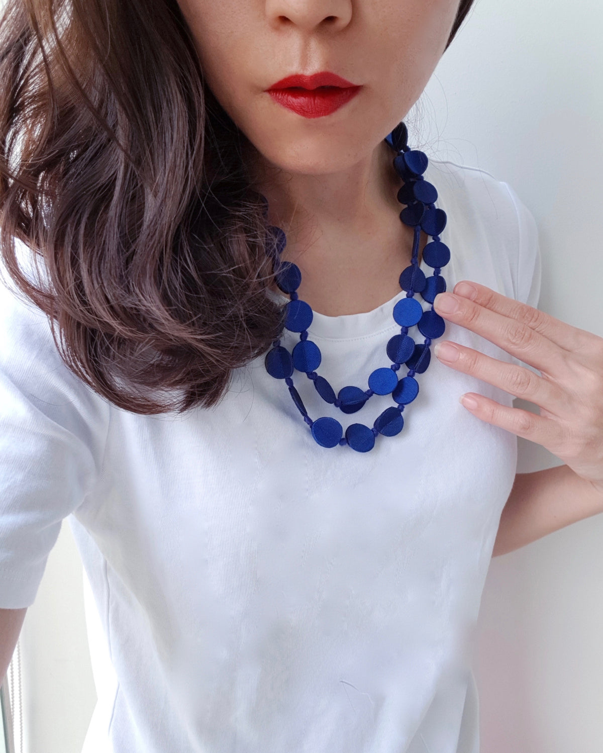 Shaba Silk Necklace (Stunning Blue)