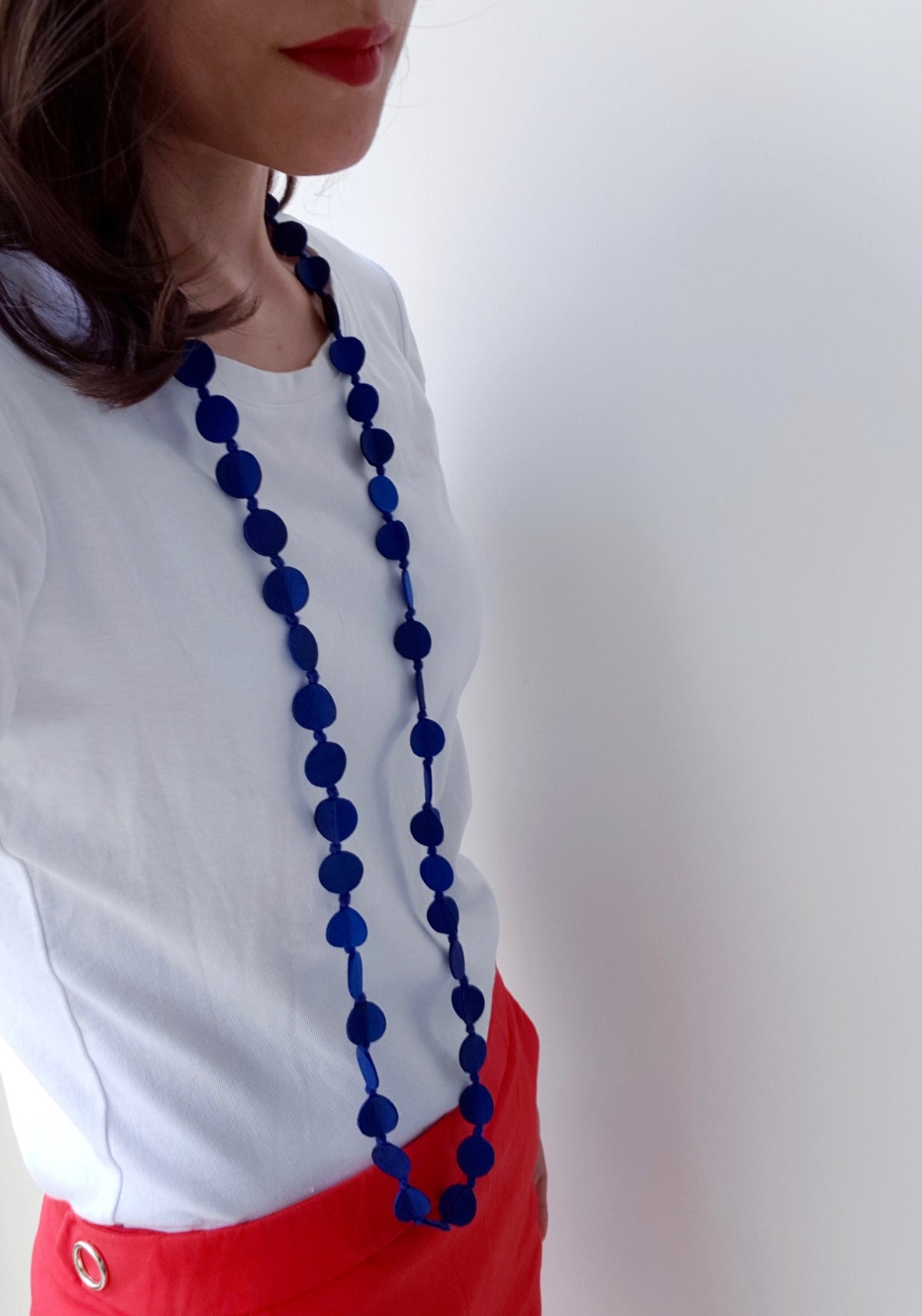 Shaba Silk Necklace (Stunning Blue)