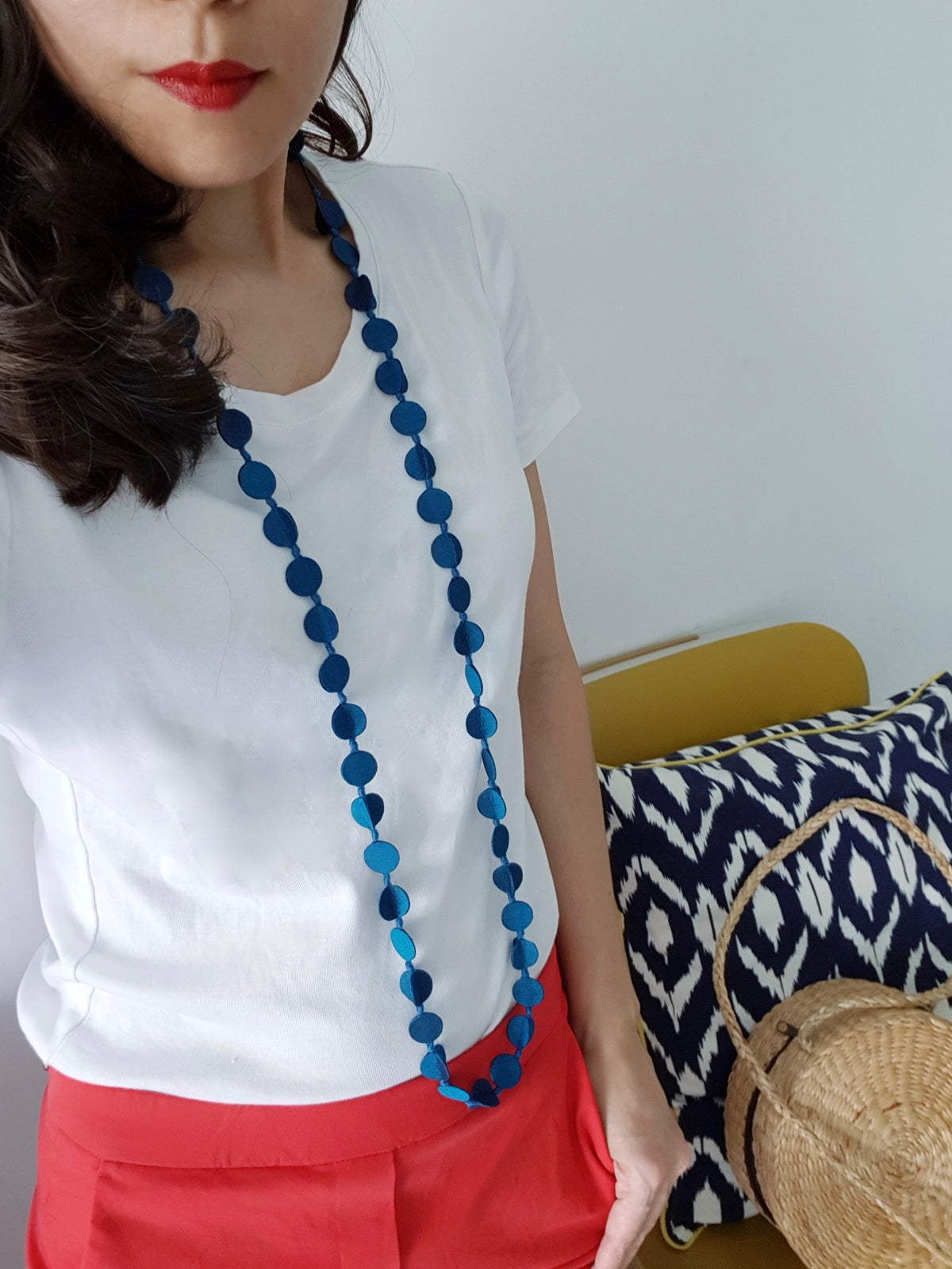 Shaba Silk Necklace (Turquoise)