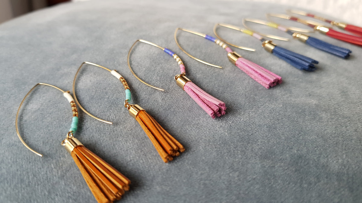 (2nd Restock) Arin Tassel Beads Earrings