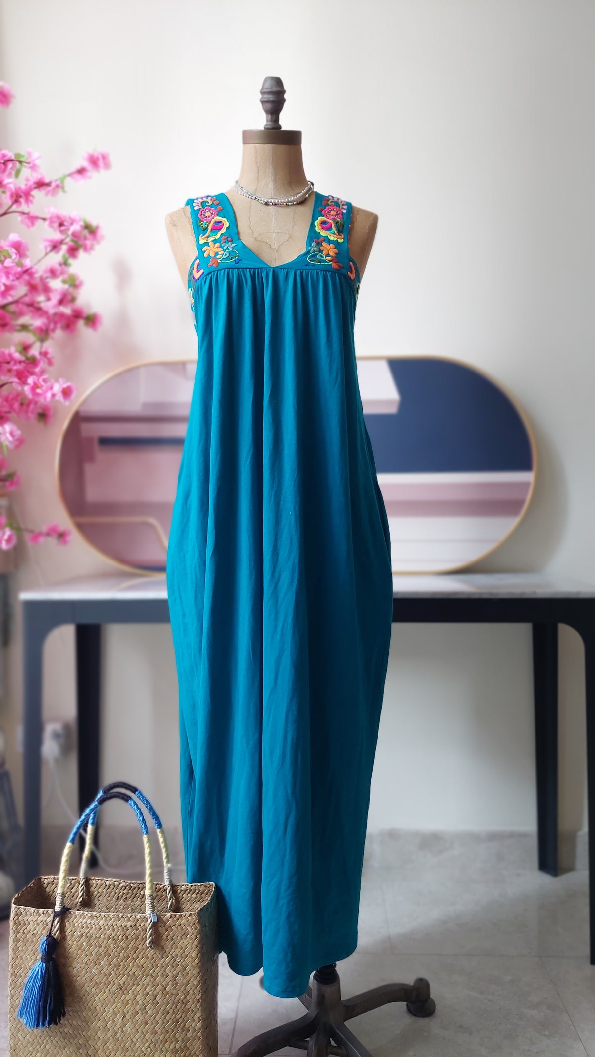 Bree Sleeveless Embroidered Maxi (in stock)