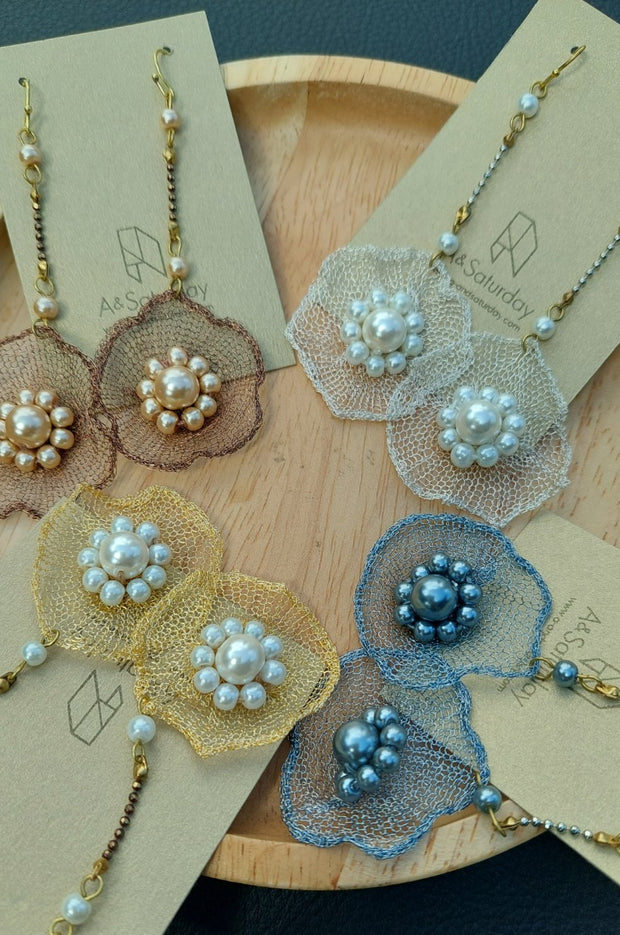 Lana Hand Crochet Pre-orders: Flower Earrings