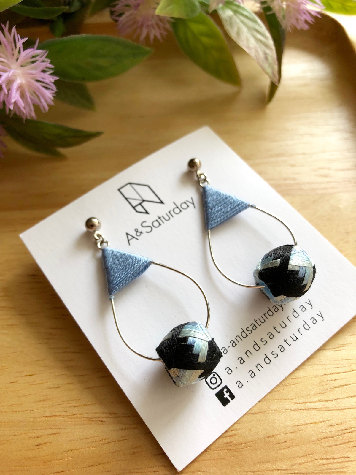 Edo Earrings Collection (Blue+ Black) 10% off
