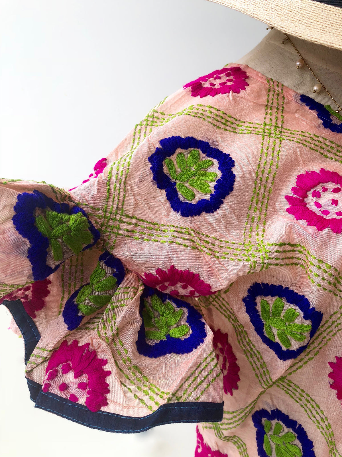 Dallini Hand Embroidered Dress