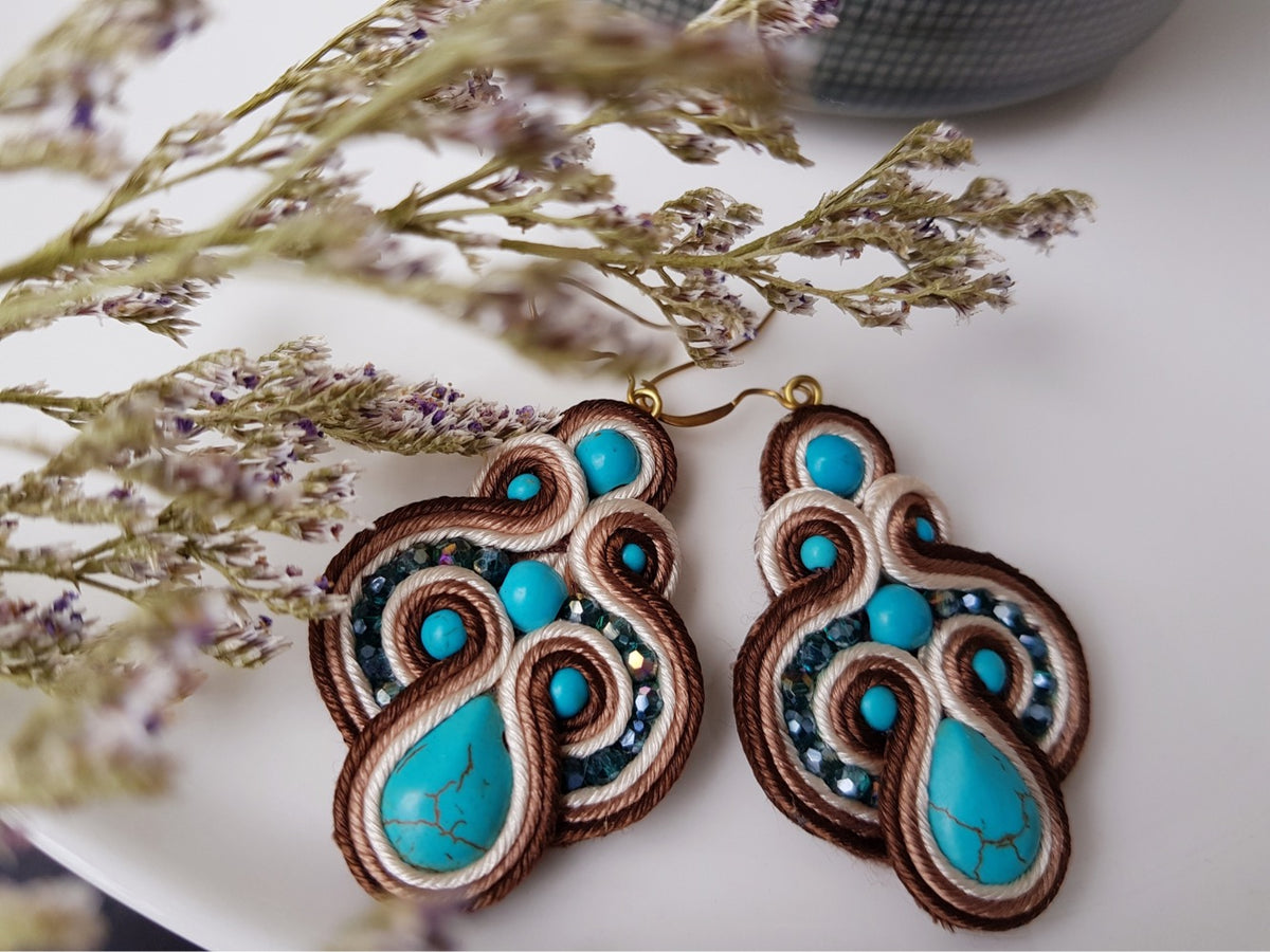 Brown Nitra Earrings