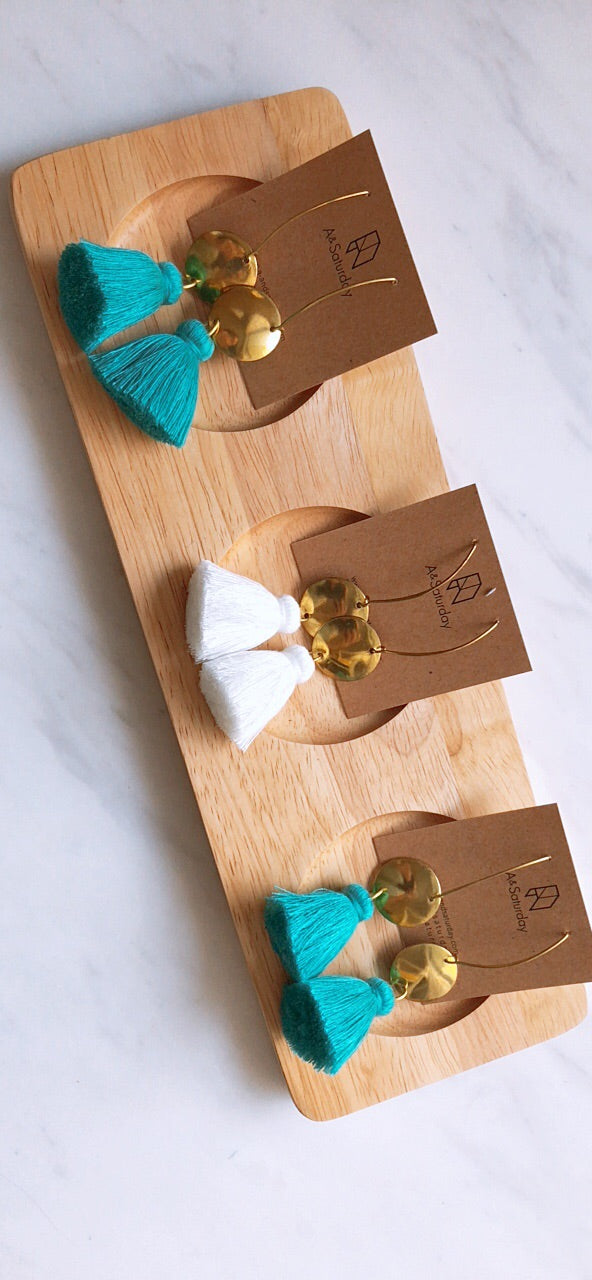 (5th Restock) Nara Tassel Earrings- Turquoise