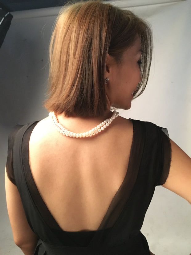 Zee Double Layered Pearl Necklace