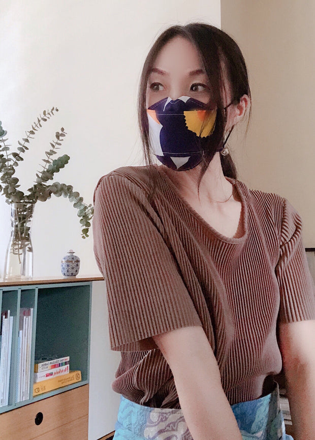 VEE 3D Boat Shape Face Mask (Flower Arts) -  2nd Restock