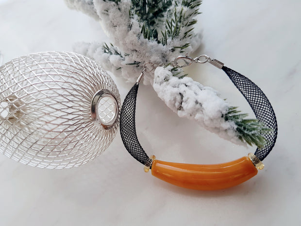 Murano Glass Bracelet (orange)