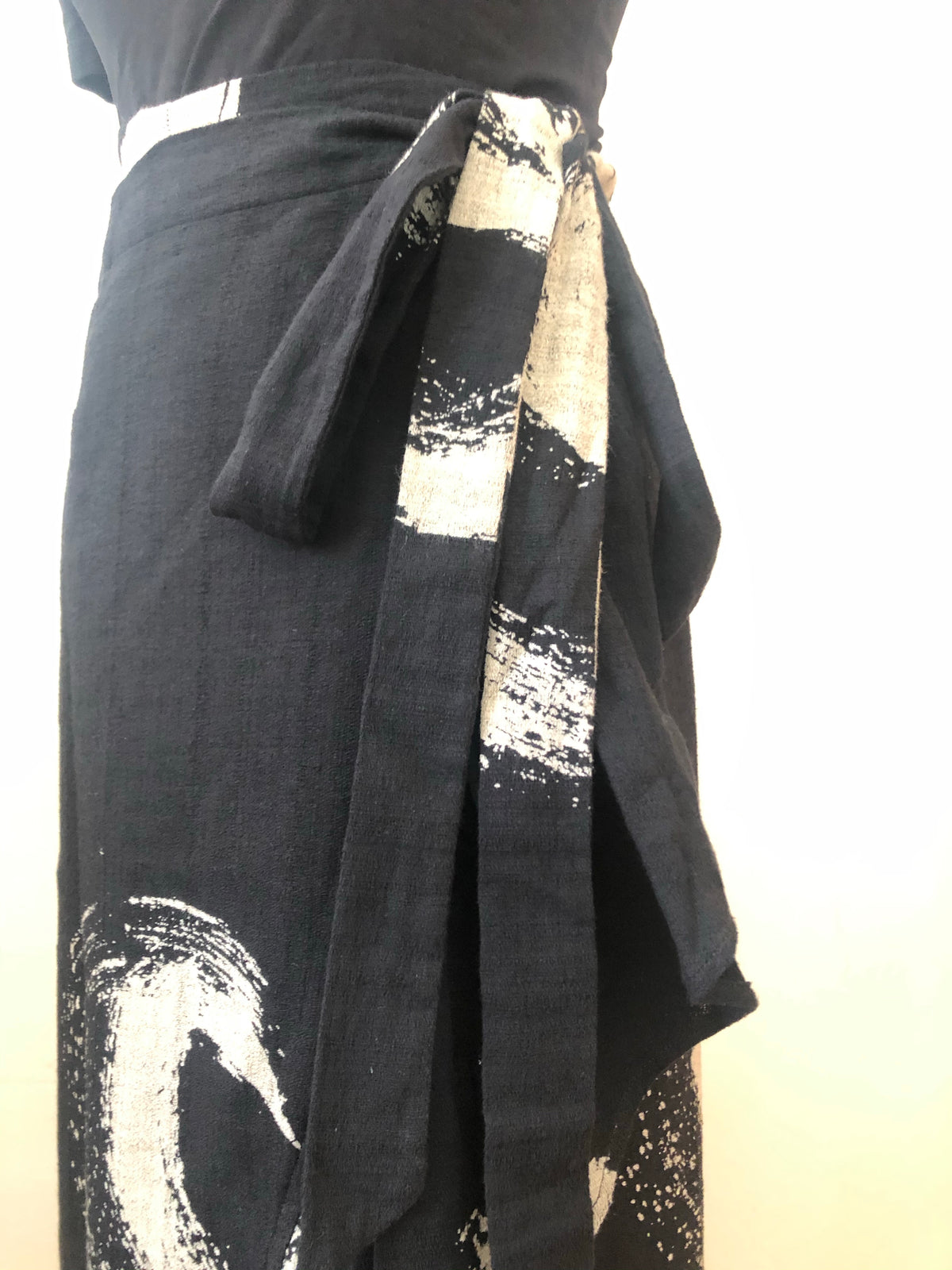 Suda Linen Wrap Skirt (Ready stock)