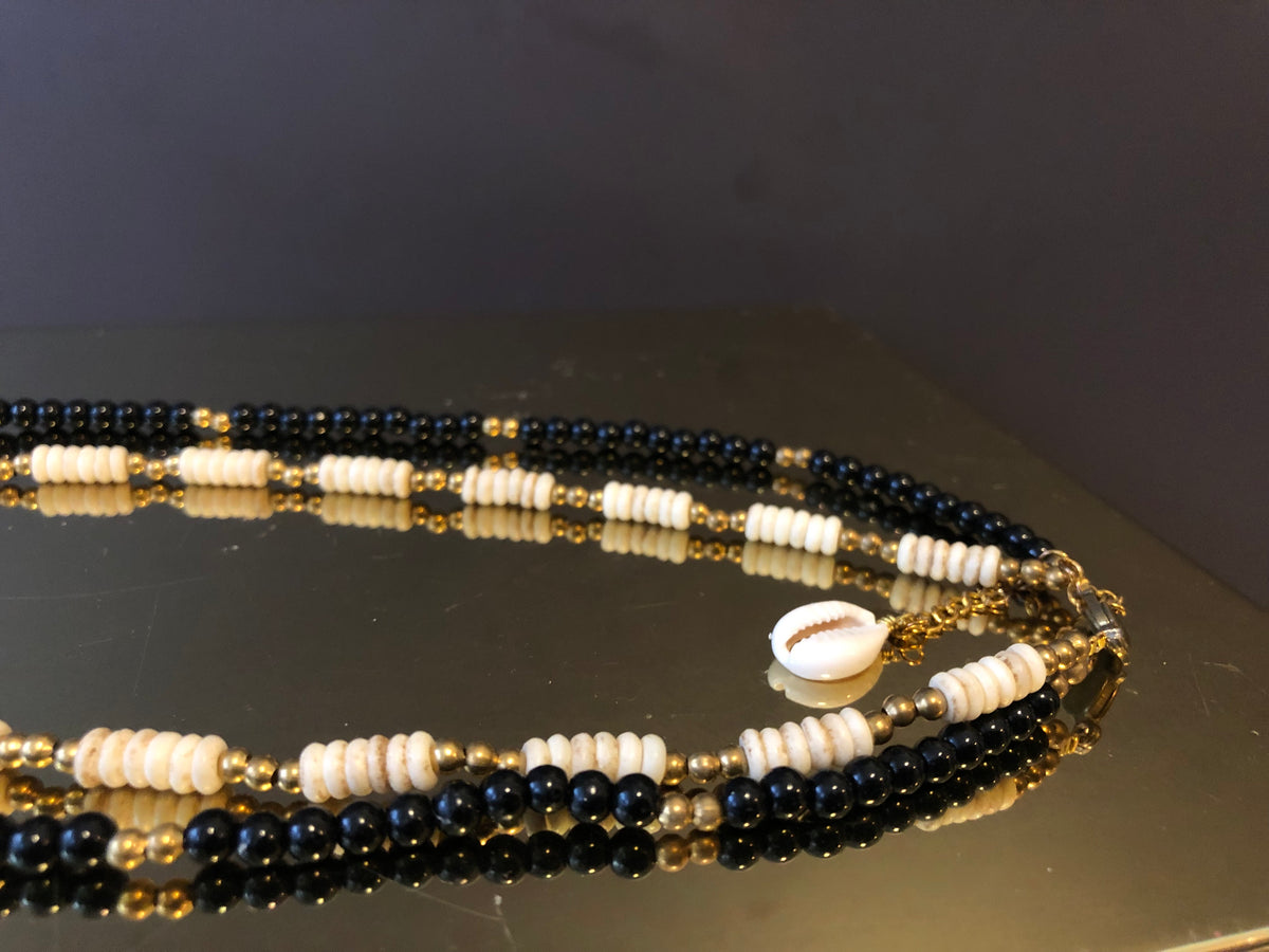 Yang Double Layered Shell Necklace