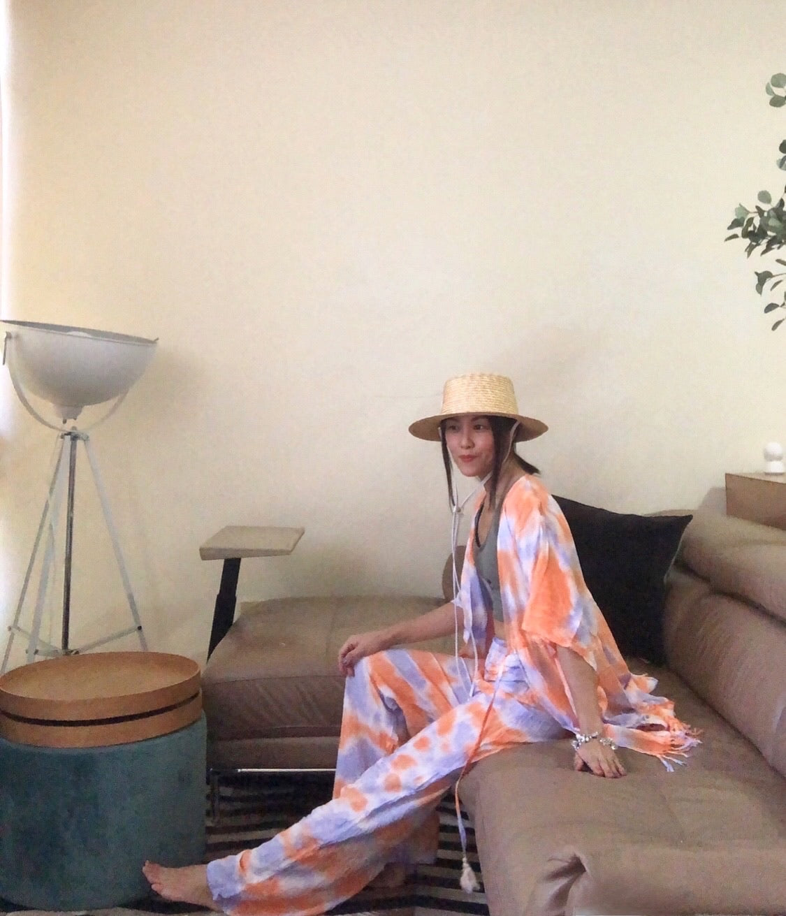 Banyan Pastel Cover Up/Kimono Tie Dye (Ready Stock)