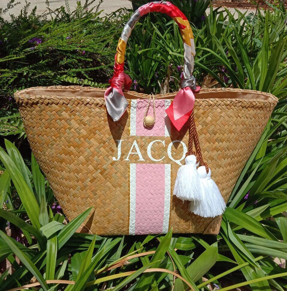 Dori Personalised Wicker Bag Classic - XL Tote Without Accessories (Pre-order)
