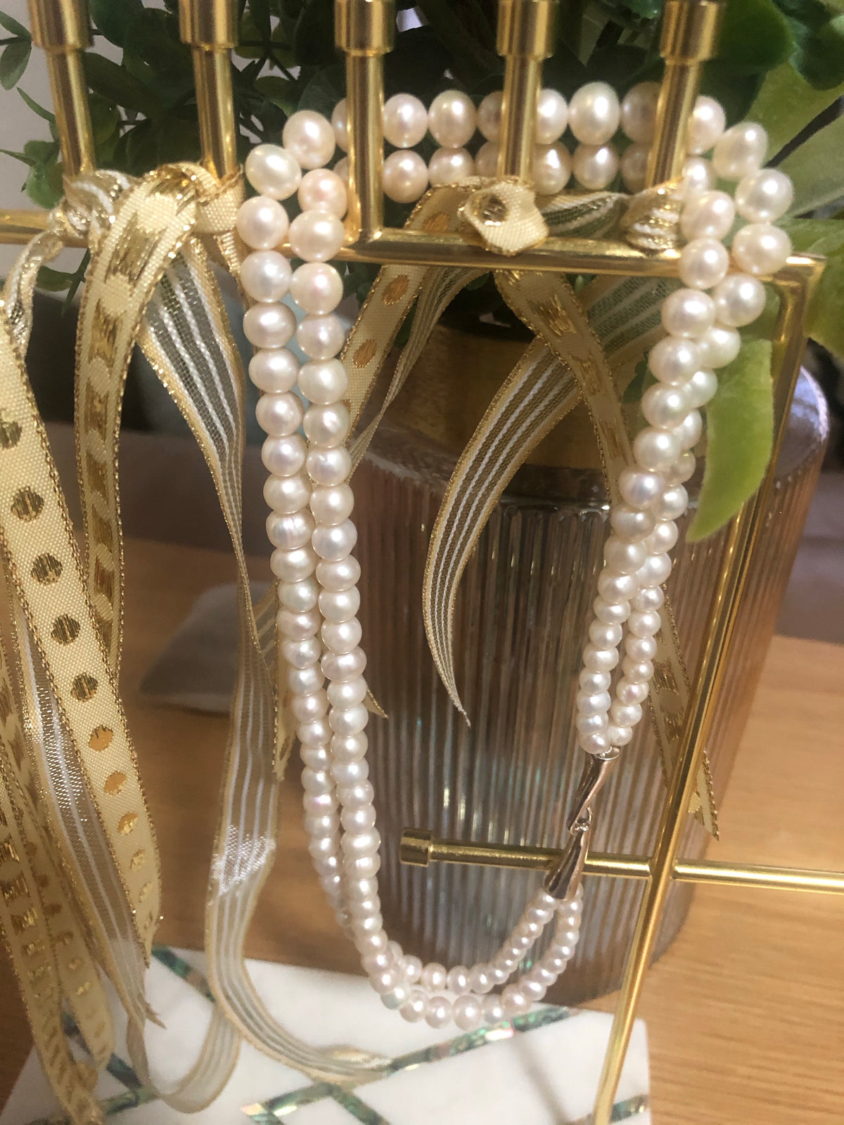 Zee Double Layered Pearl Necklace