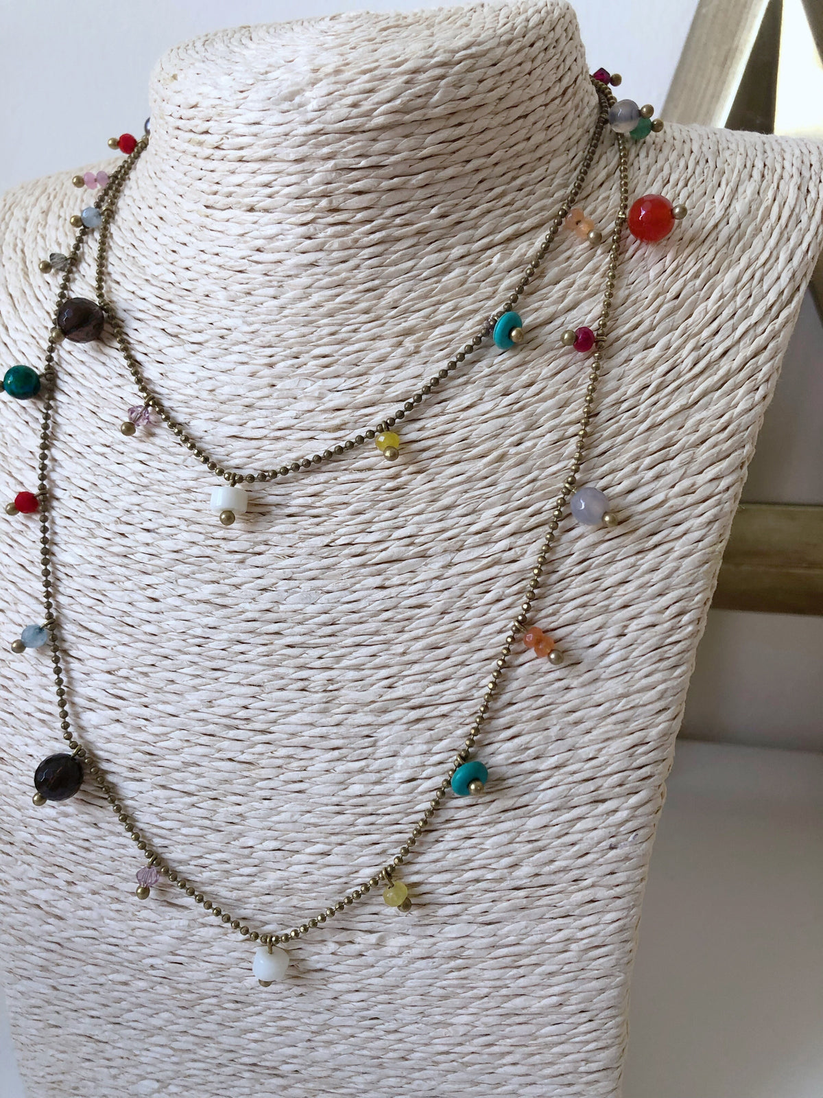 Rita Multicolours Semiprecious Stone Necklace