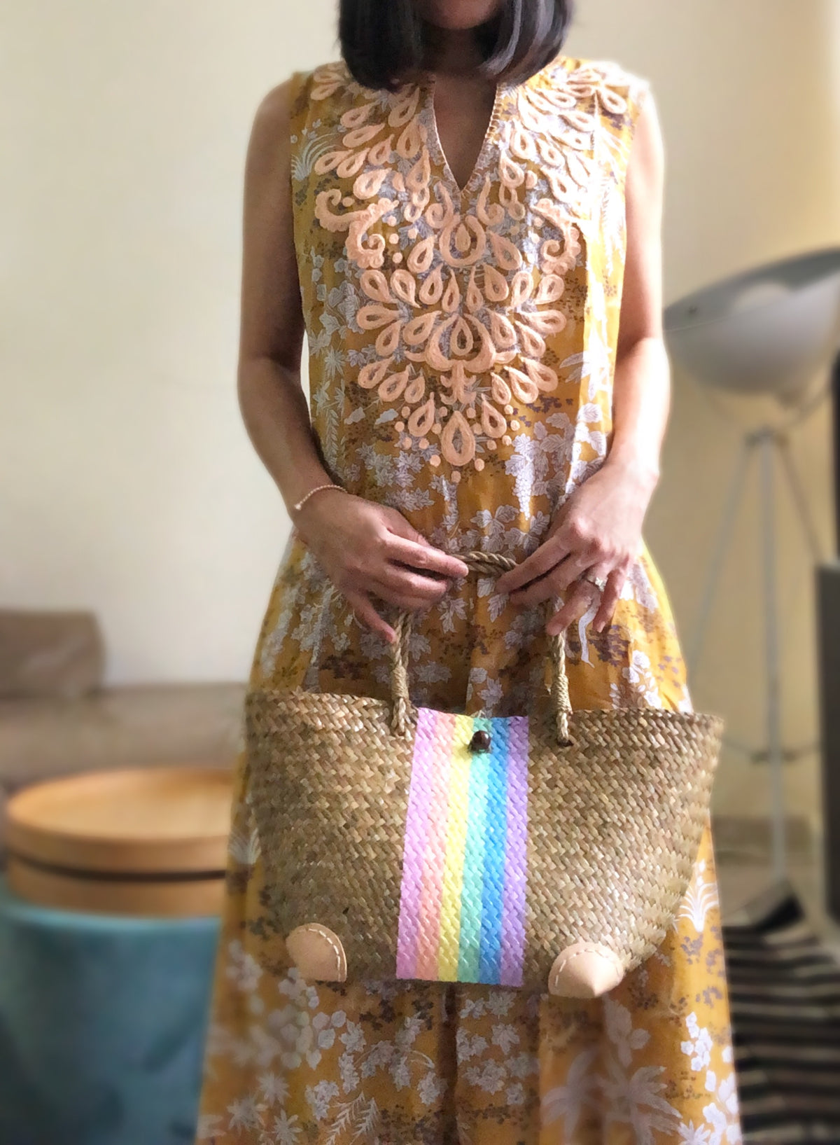 Hannah Rainbow Woven Bag (Pre-orders)