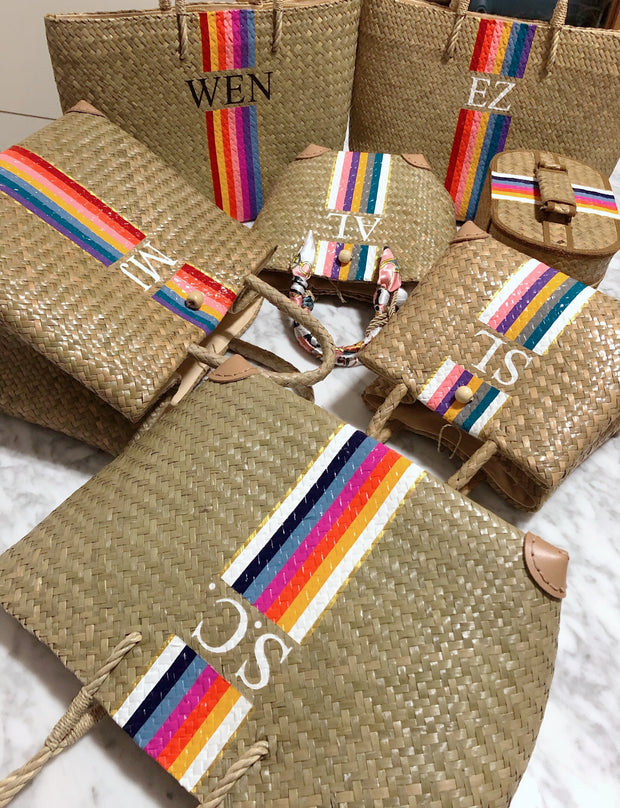 Jinn Rainbow Personalised Shoulder Bags