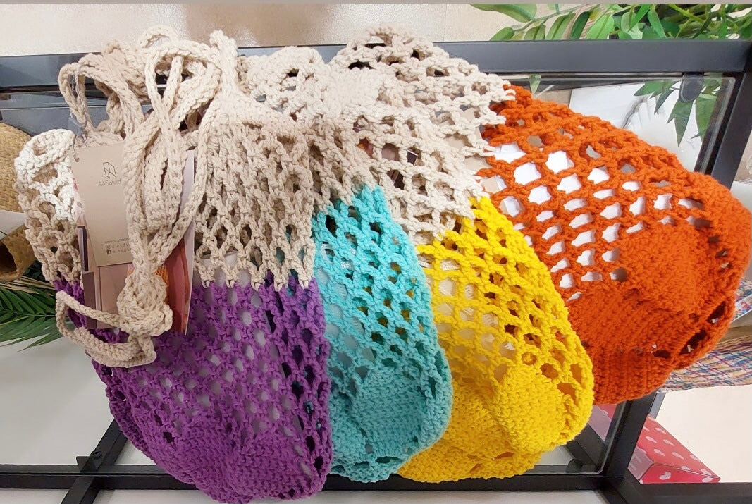 Nuri Hand Crochet Beach/ Grocery Bag