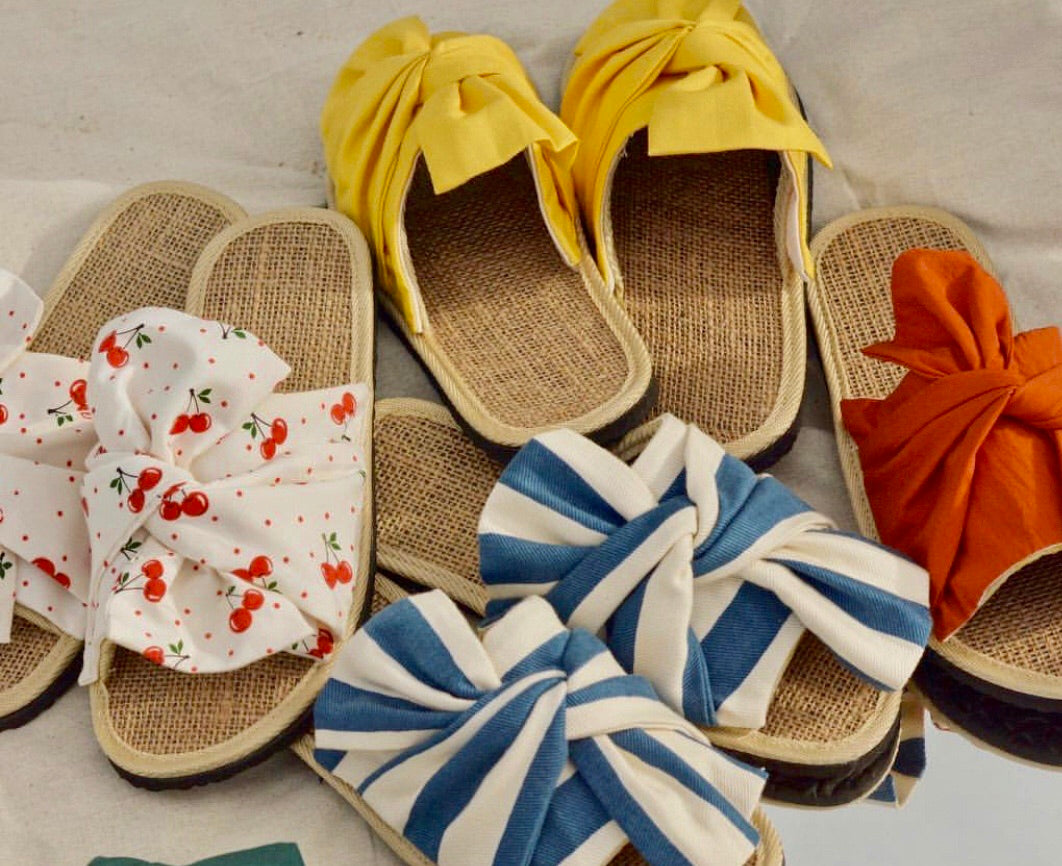 Mimi Customised Ribbon Sandals (1 fabric print/colour only)