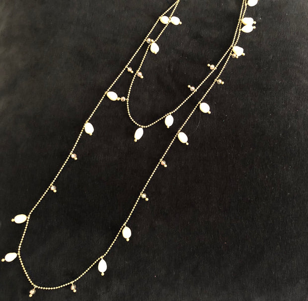 Yanya Double Layered Pearl Necklace