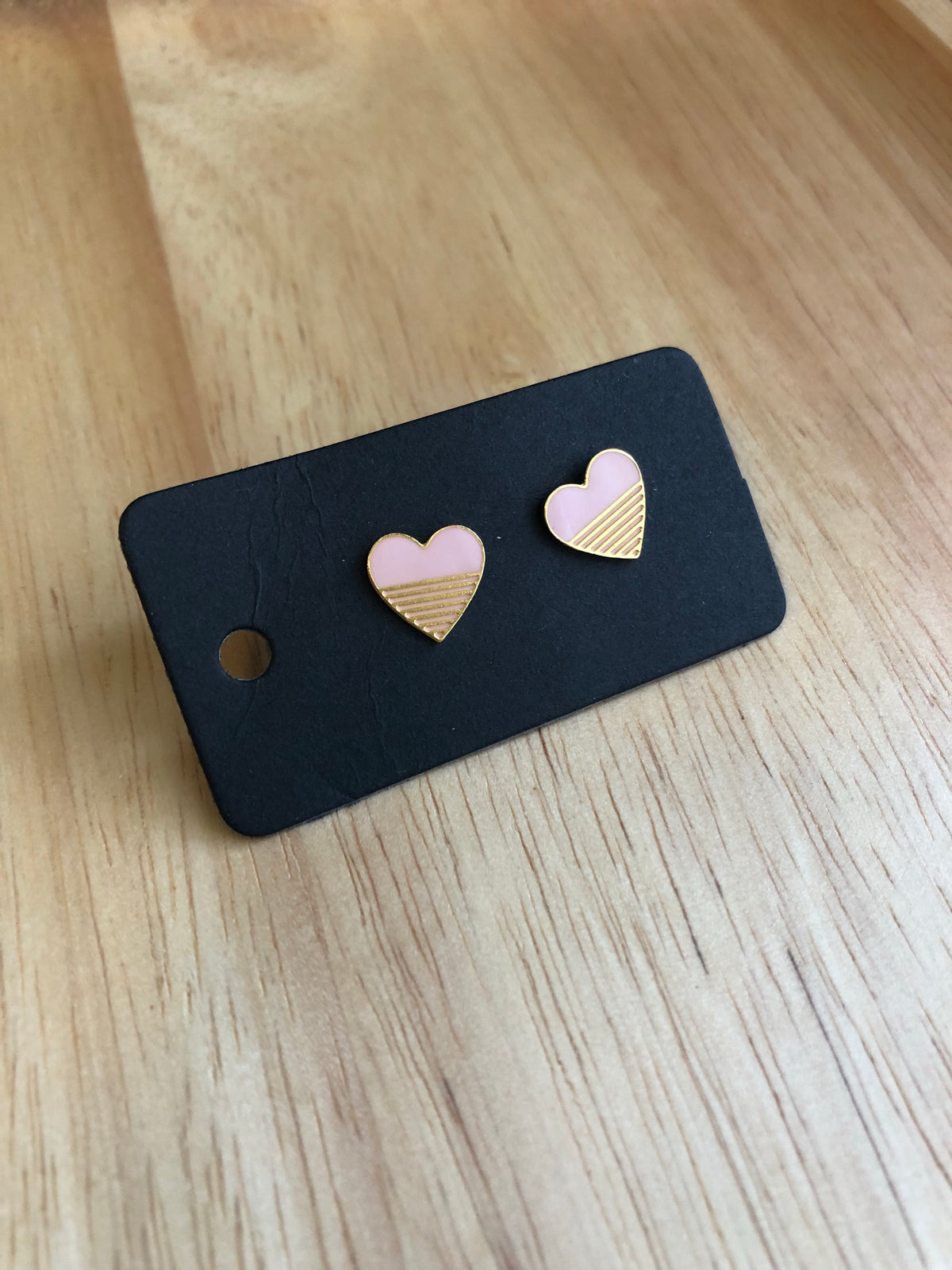 Pink Heart Earrings